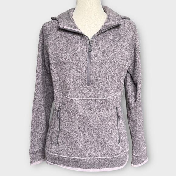 The North Face Polar Crescent 1/4 Zip Sweater Hoodie, Purple Heather, Women’s M - Picture 1 of 11